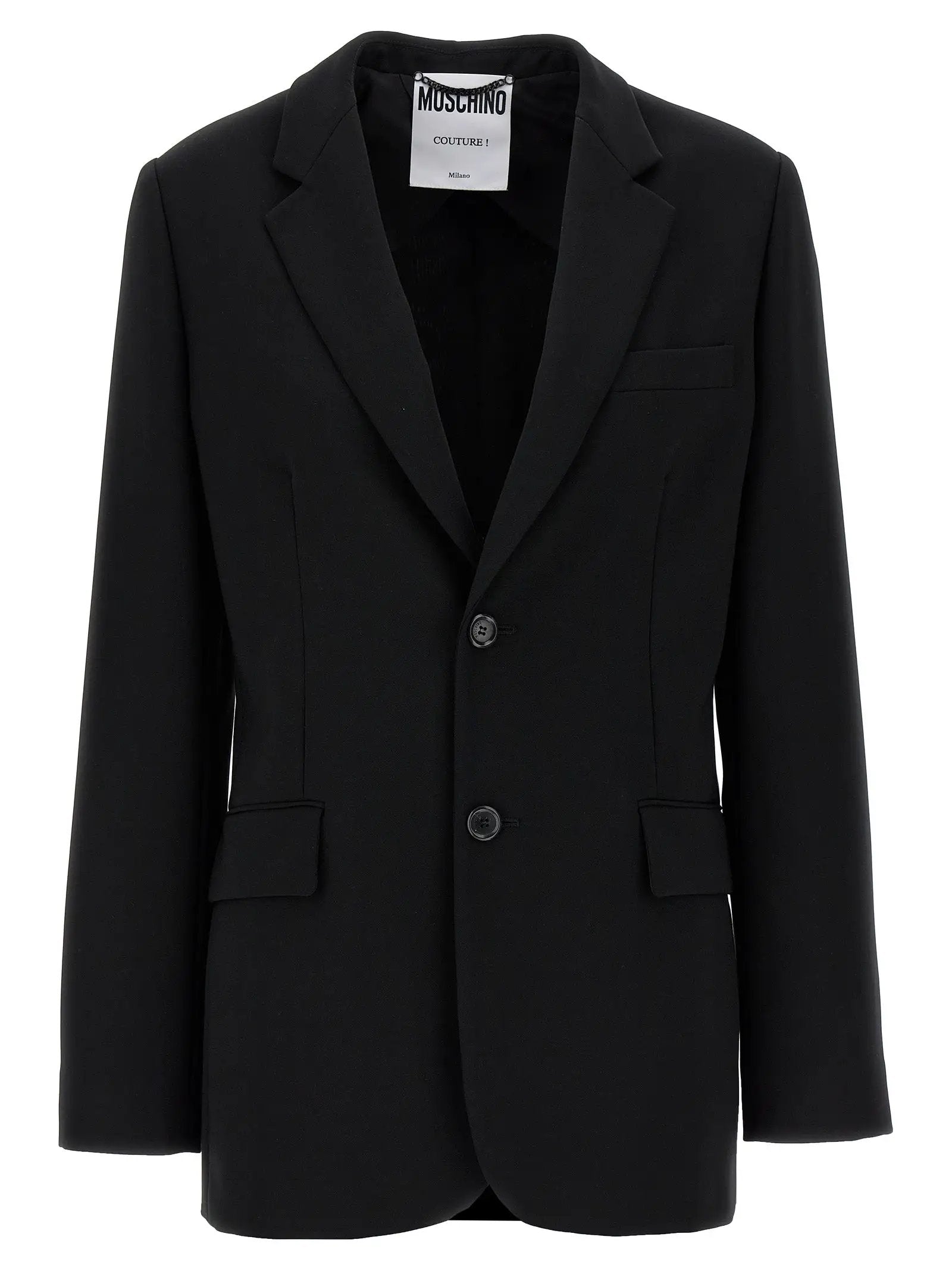 Moschino Black Polyester Blazer