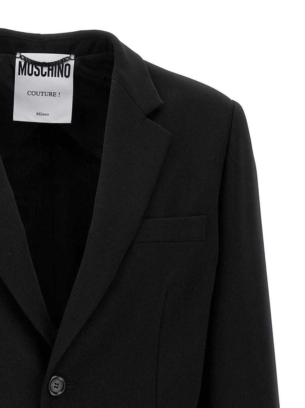 Moschino Black Polyester Blazer
