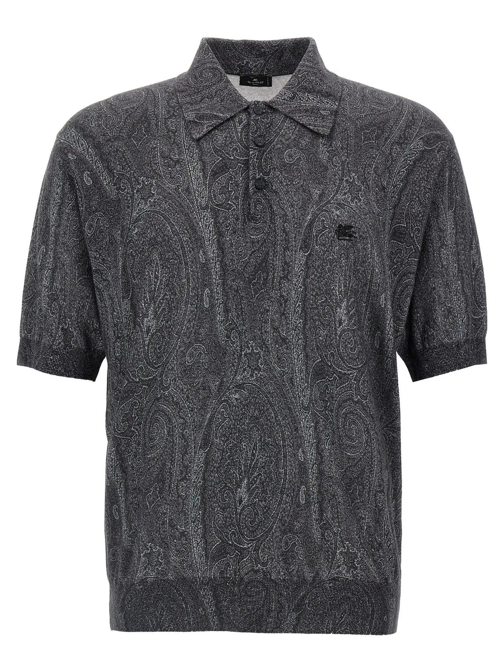 Etro Multicolor Silk Polo Shirt