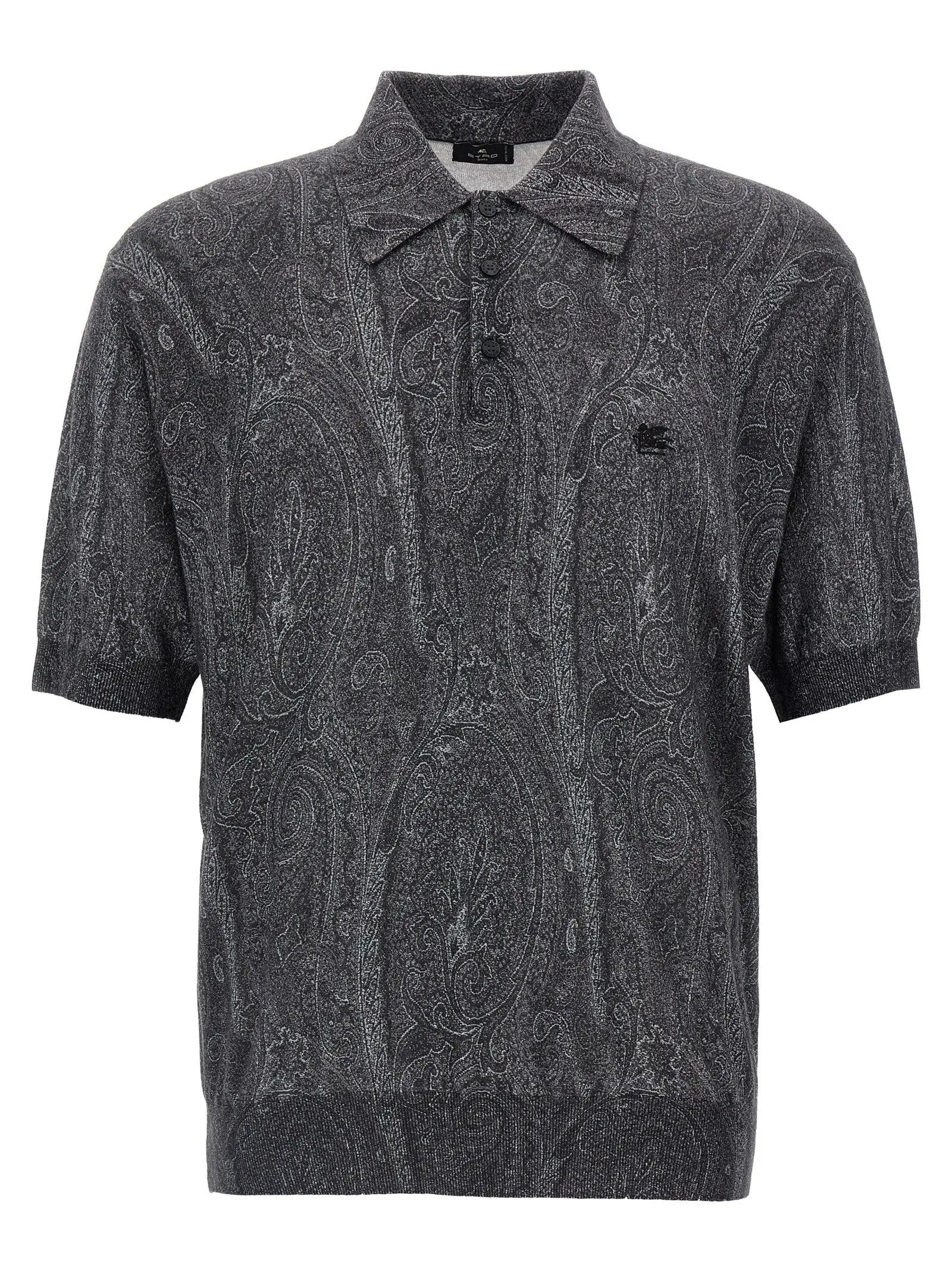Etro Multicolor Silk Polo Shirt
