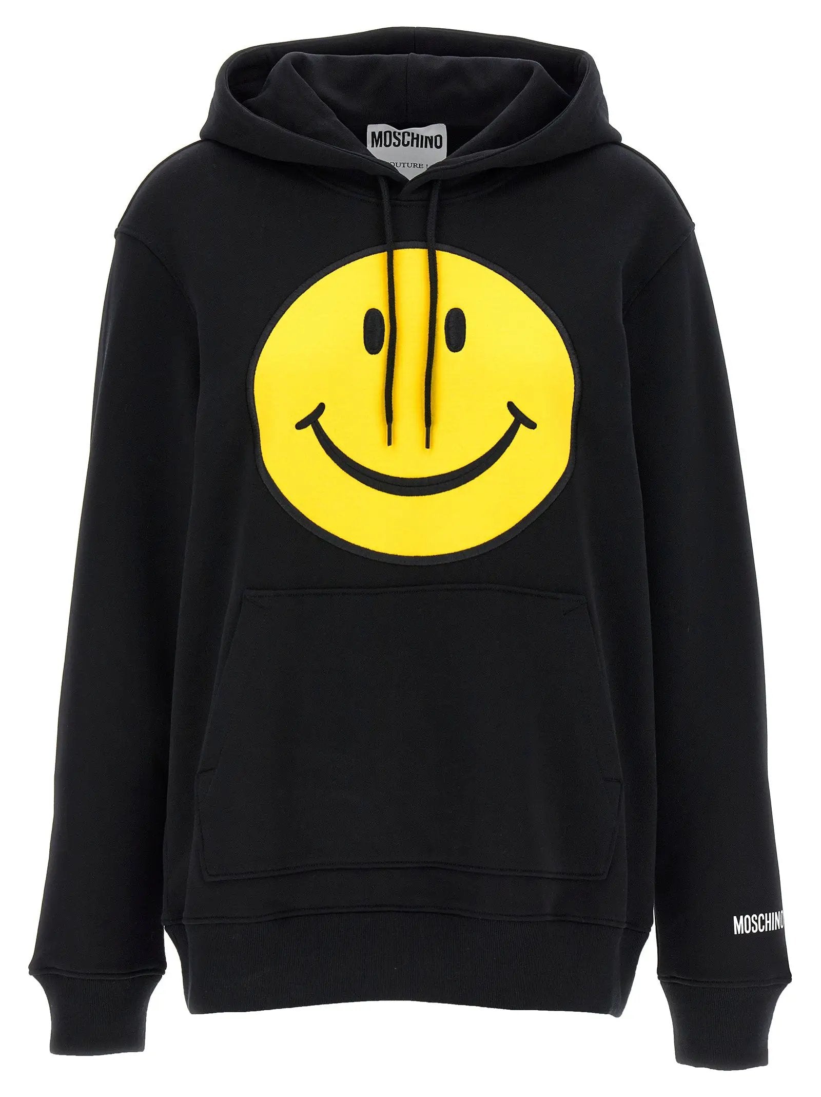 Moschino Black Cotton Hoodie