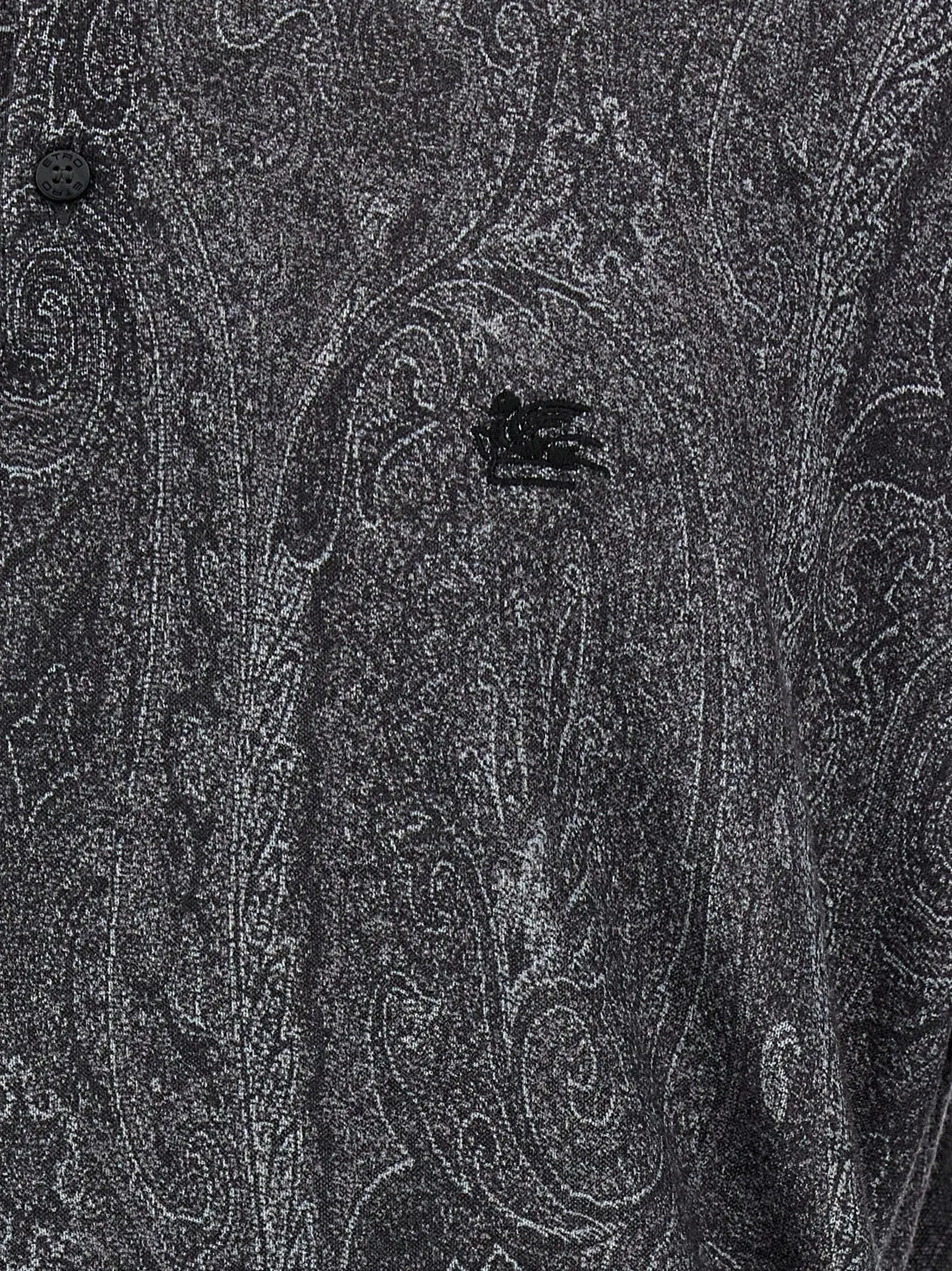 Etro Multicolor Silk Polo Shirt