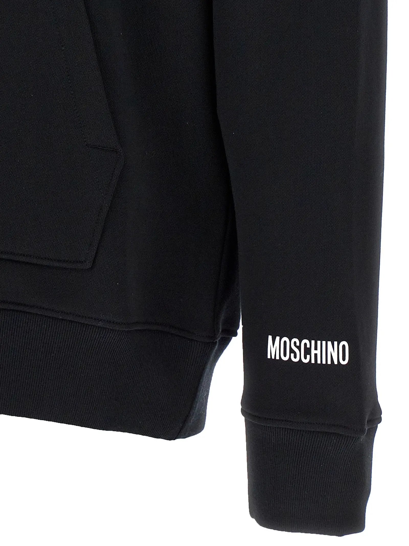 Moschino Black Cotton Hoodie