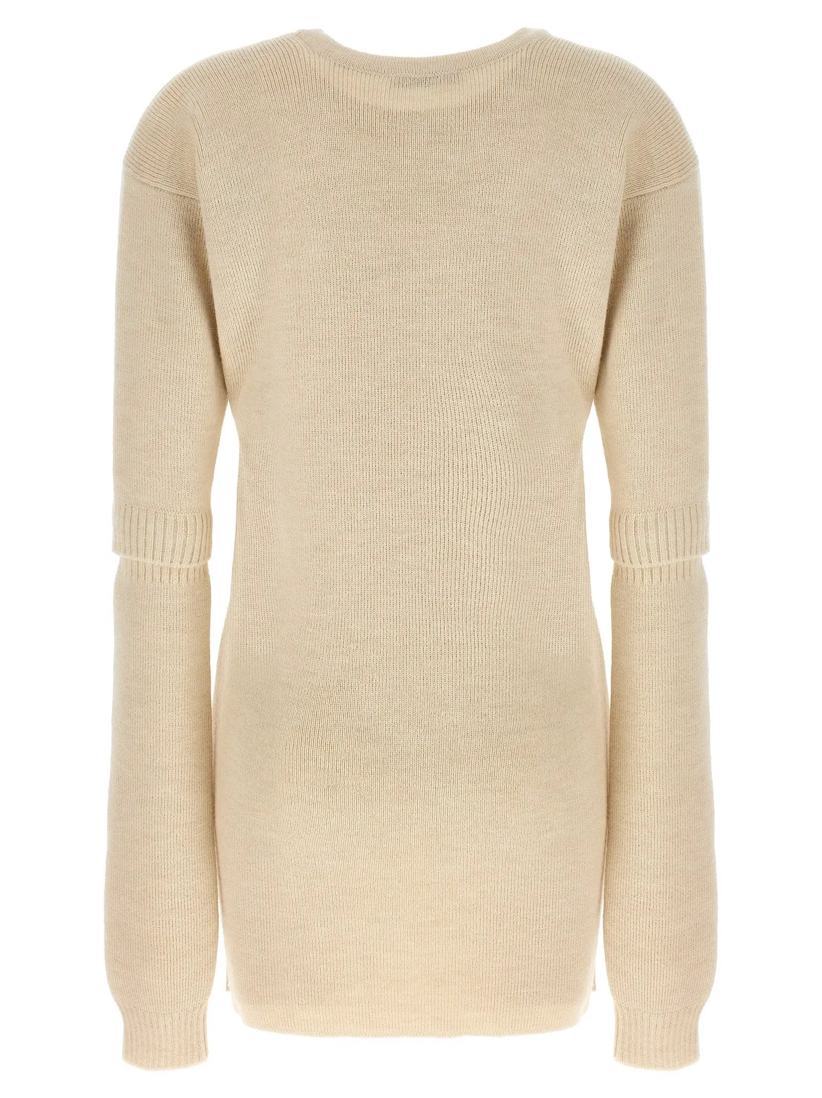 Lemaire White Acetate Short Dress