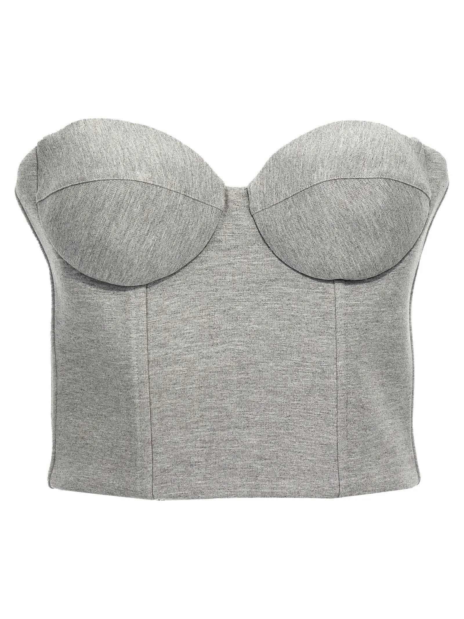 Giuseppe Di Morabito Giuseppe Di Morabito Gray Viscose Sleeveles T-Shirt