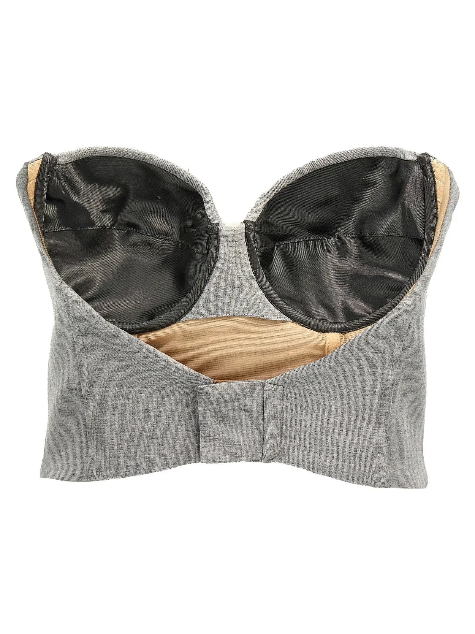 Giuseppe Di Morabito Giuseppe Di Morabito Gray Viscose Sleeveles T-Shirt