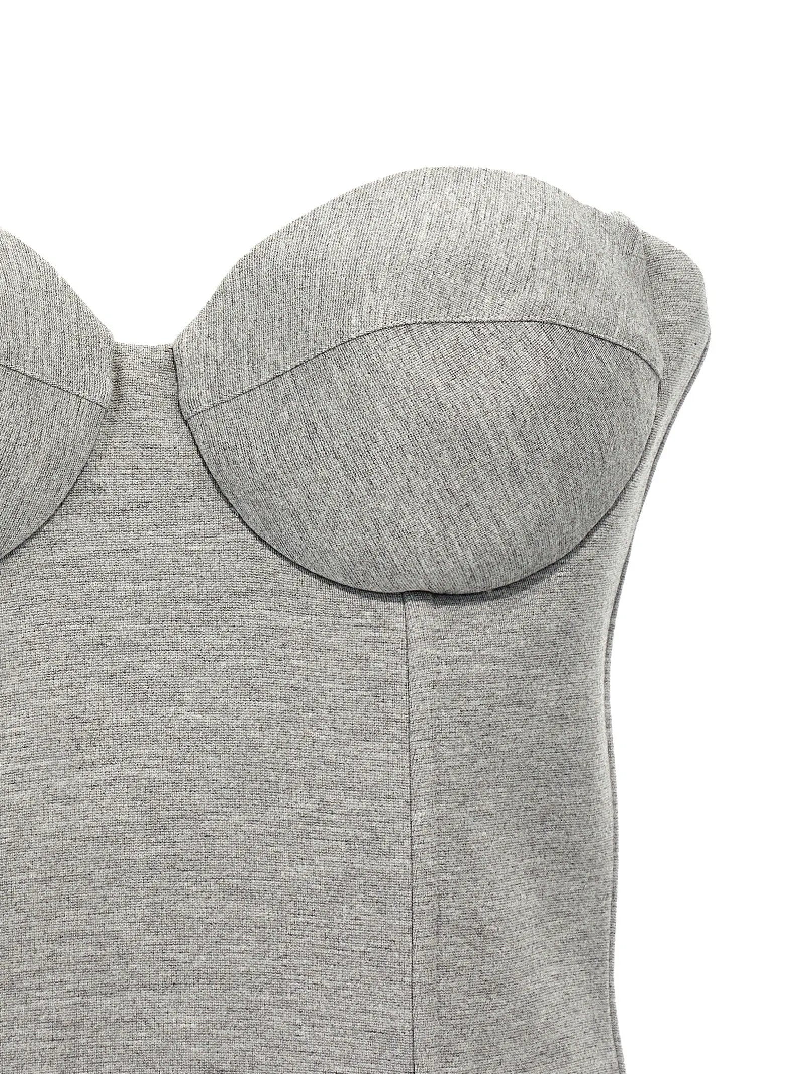 Giuseppe Di Morabito Giuseppe Di Morabito Gray Viscose Sleeveles T-Shirt