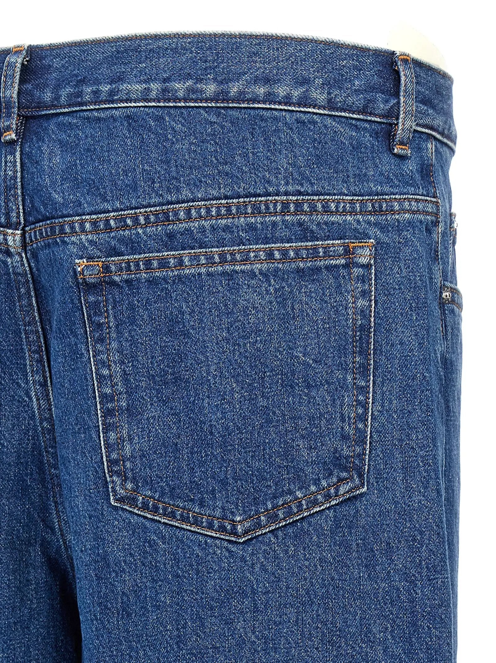 A.P.C. Blue Cotton Straight-Leg Jeans