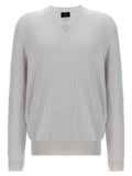 Brioni White Cashmere Cardigan