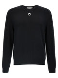 Marine Serre Black Viscose Cardigan