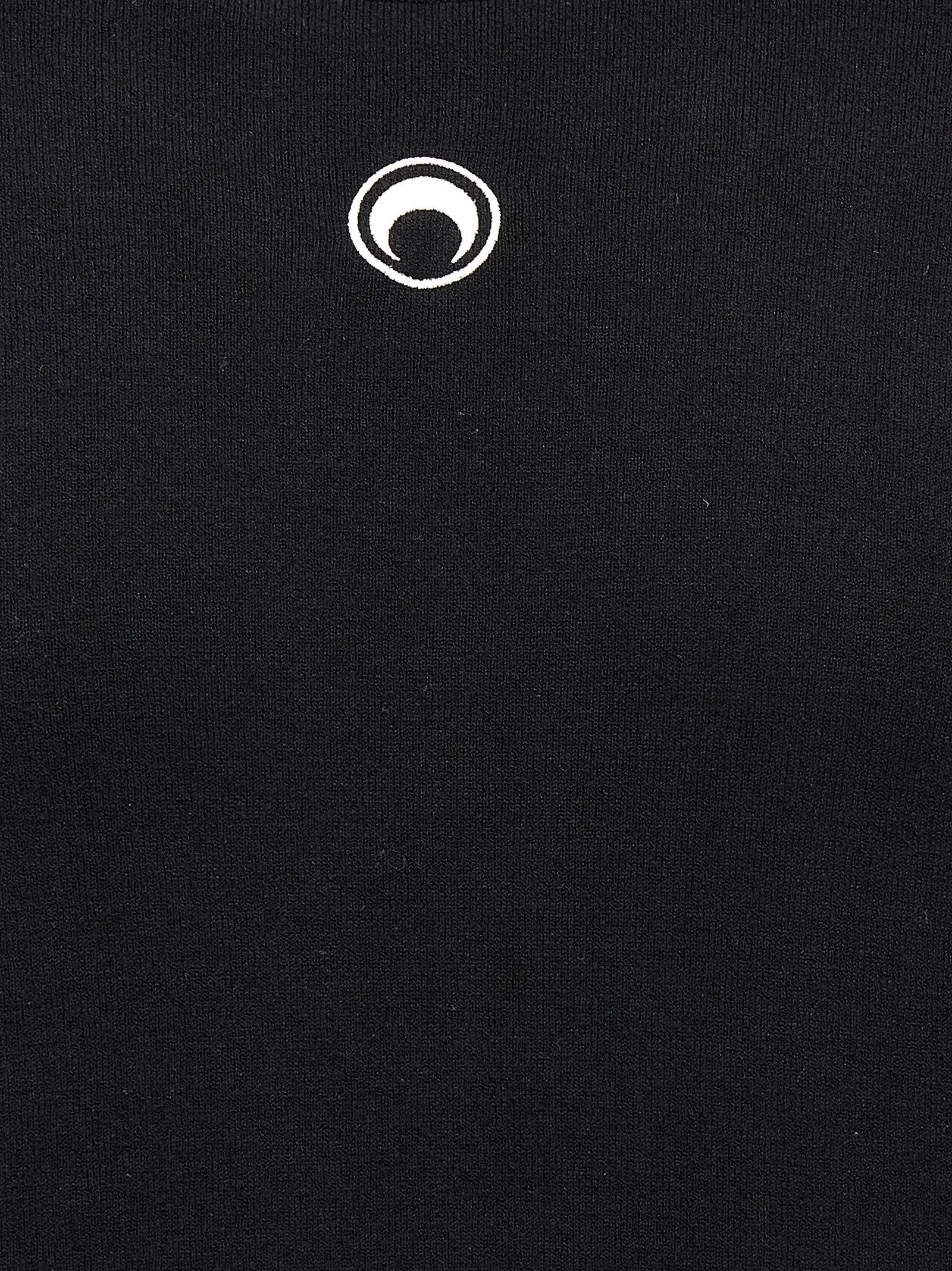 Marine Serre Black Viscose Cardigan