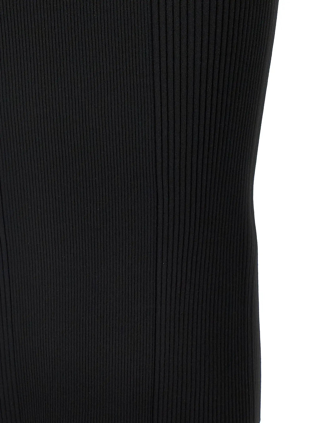 Alexander McQueen Black Viscose Midi Dress