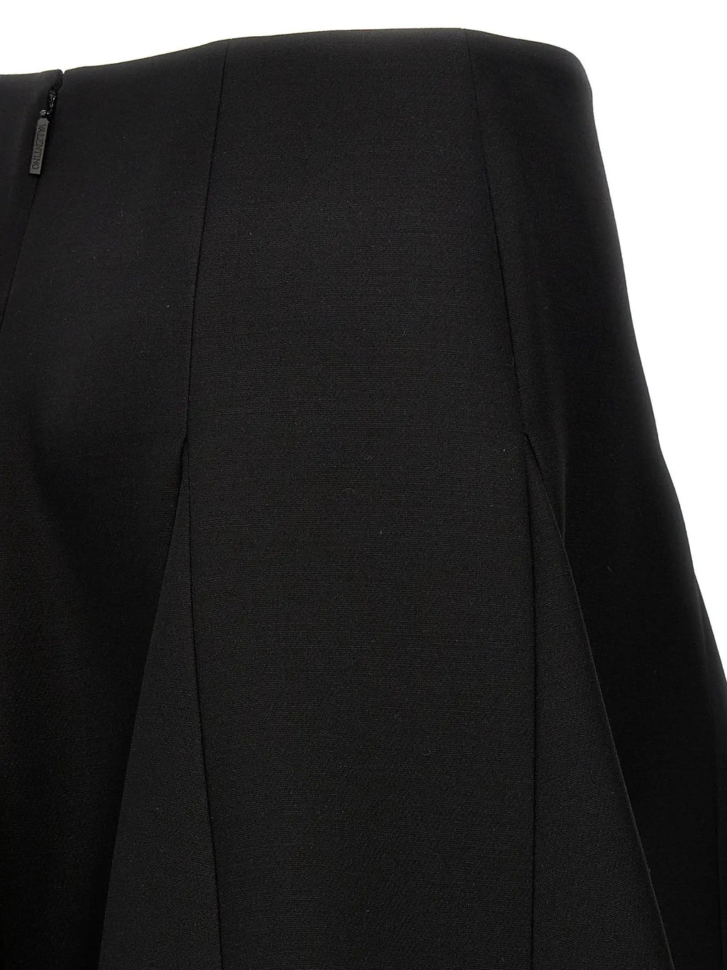 Valentino Garavani Black Virgin Wool Mini Skirt