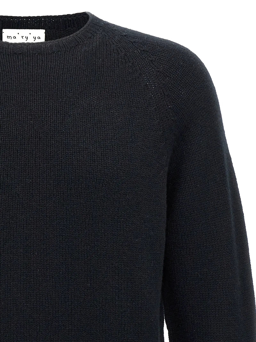 MA'RY'YA Black Wool Cardigan