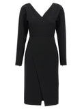 Fendi Black Viscose Midi Dress