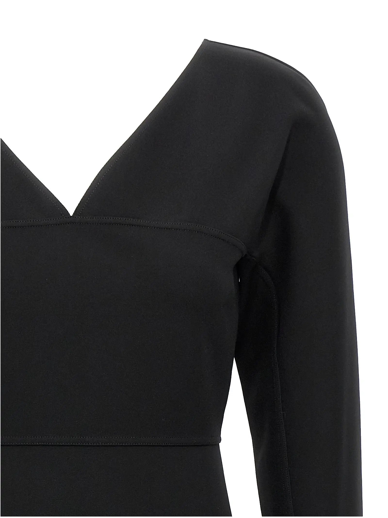 Fendi Black Viscose Midi Dress