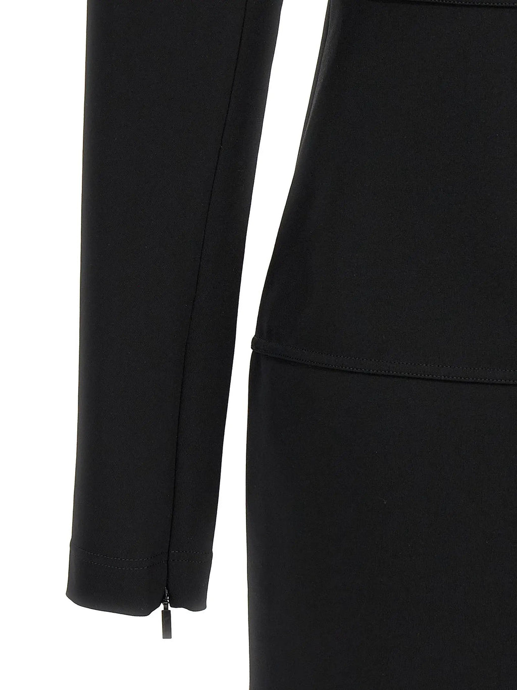 Fendi Black Viscose Midi Dress