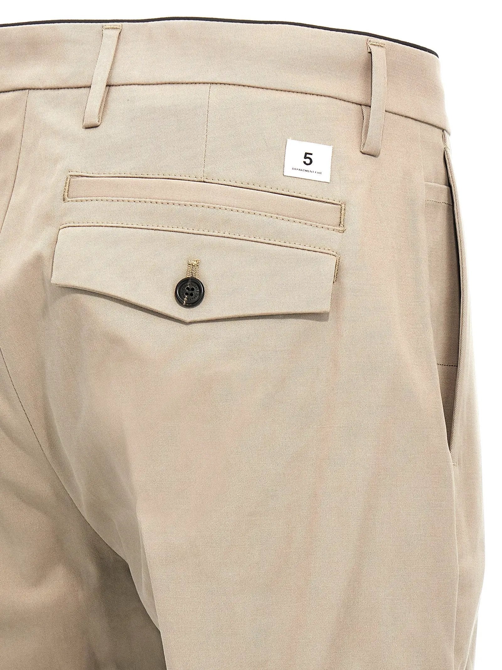Department 5 Beige Cotton Casual Pants