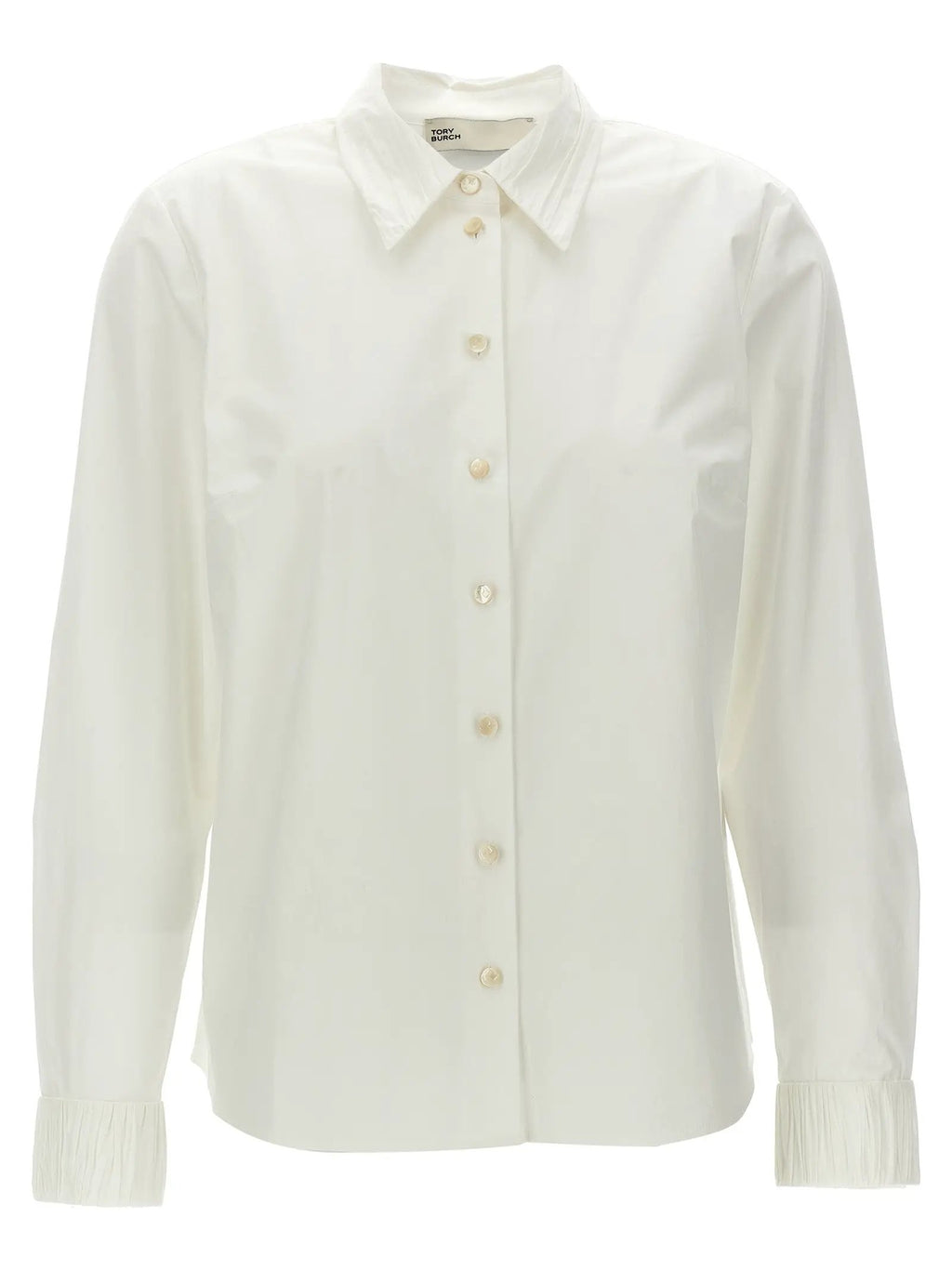 Tory Burch White Cotton Blouse