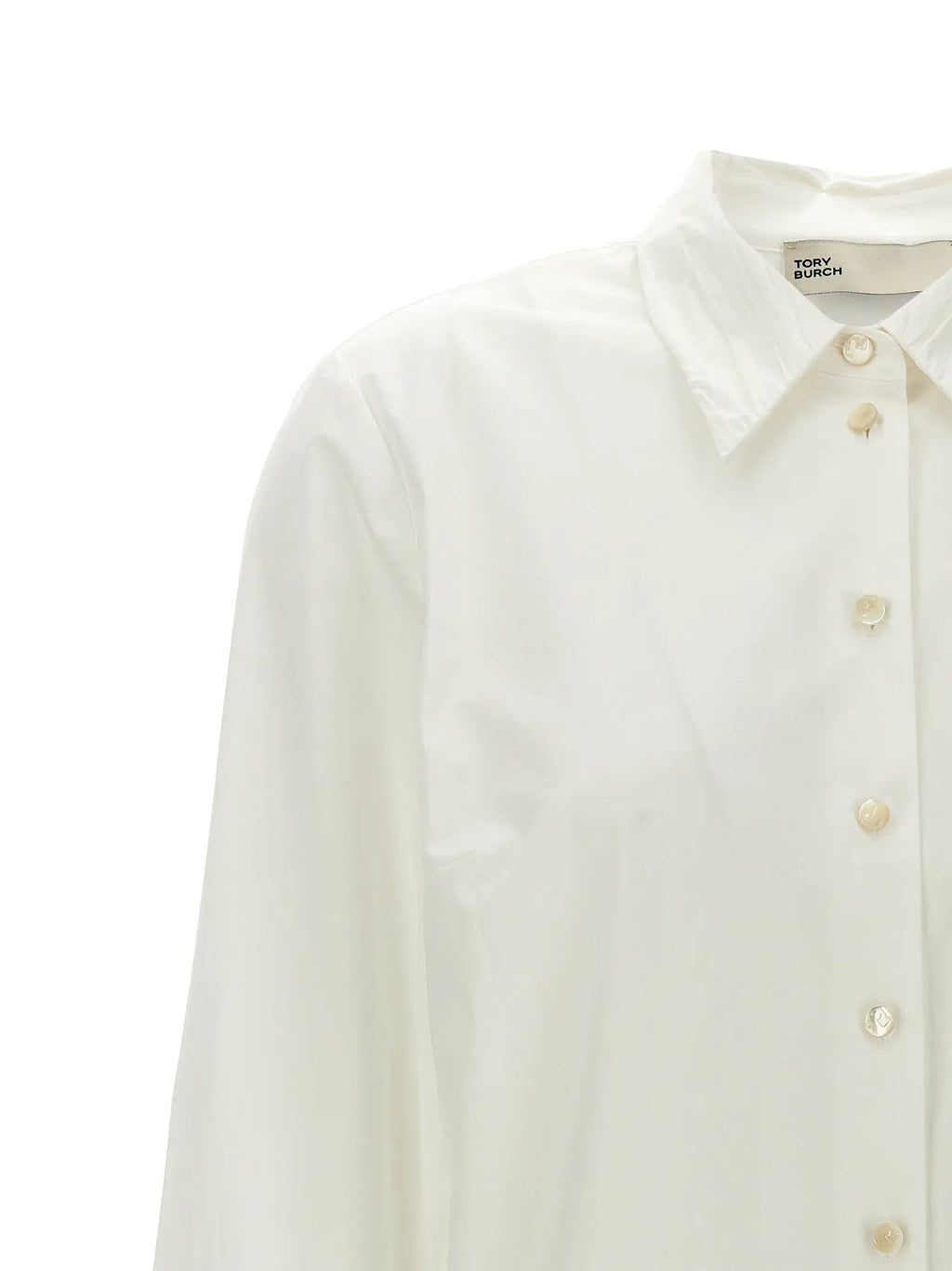 Tory Burch White Cotton Blouse