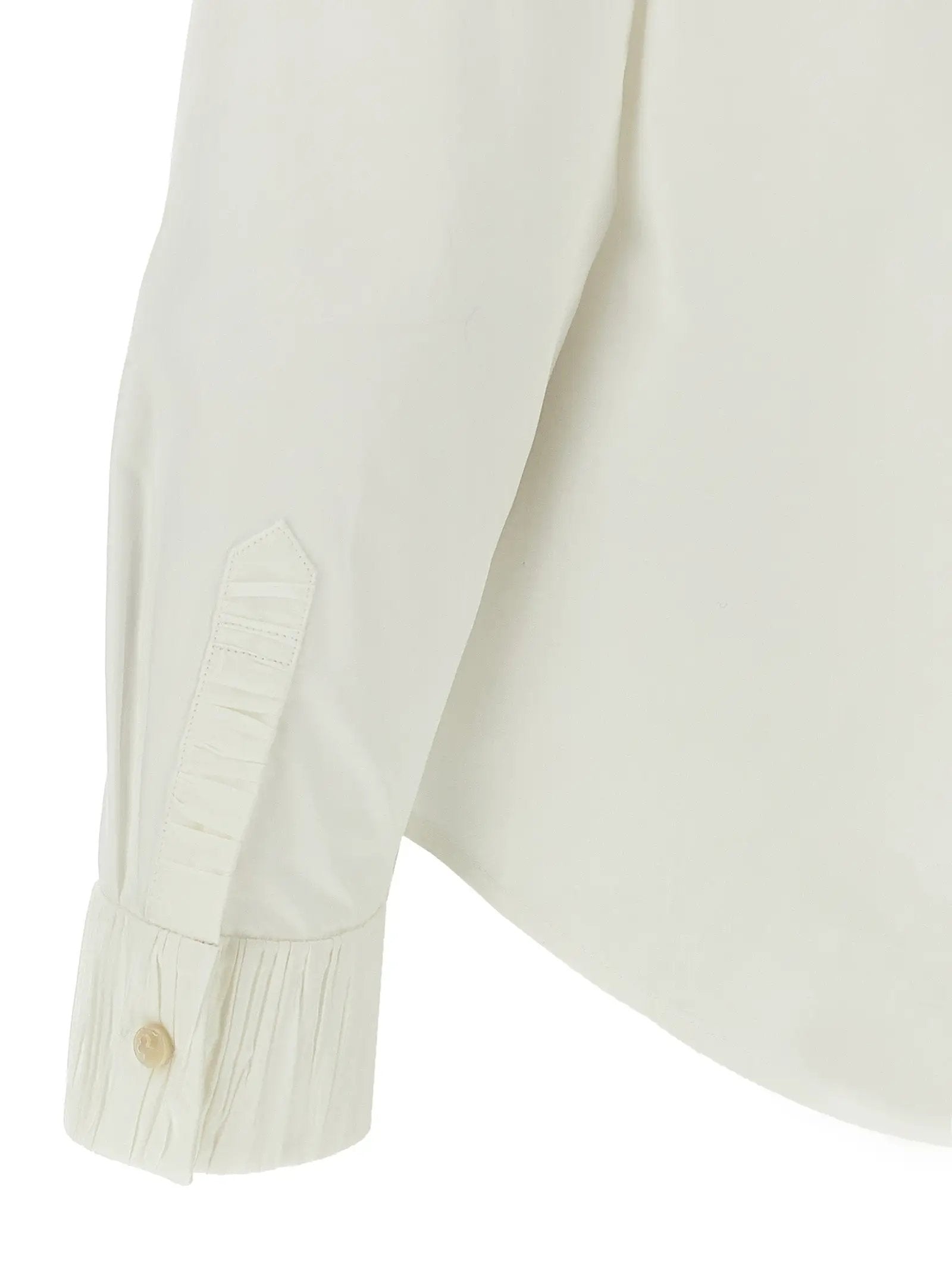 Tory Burch White Cotton Blouse