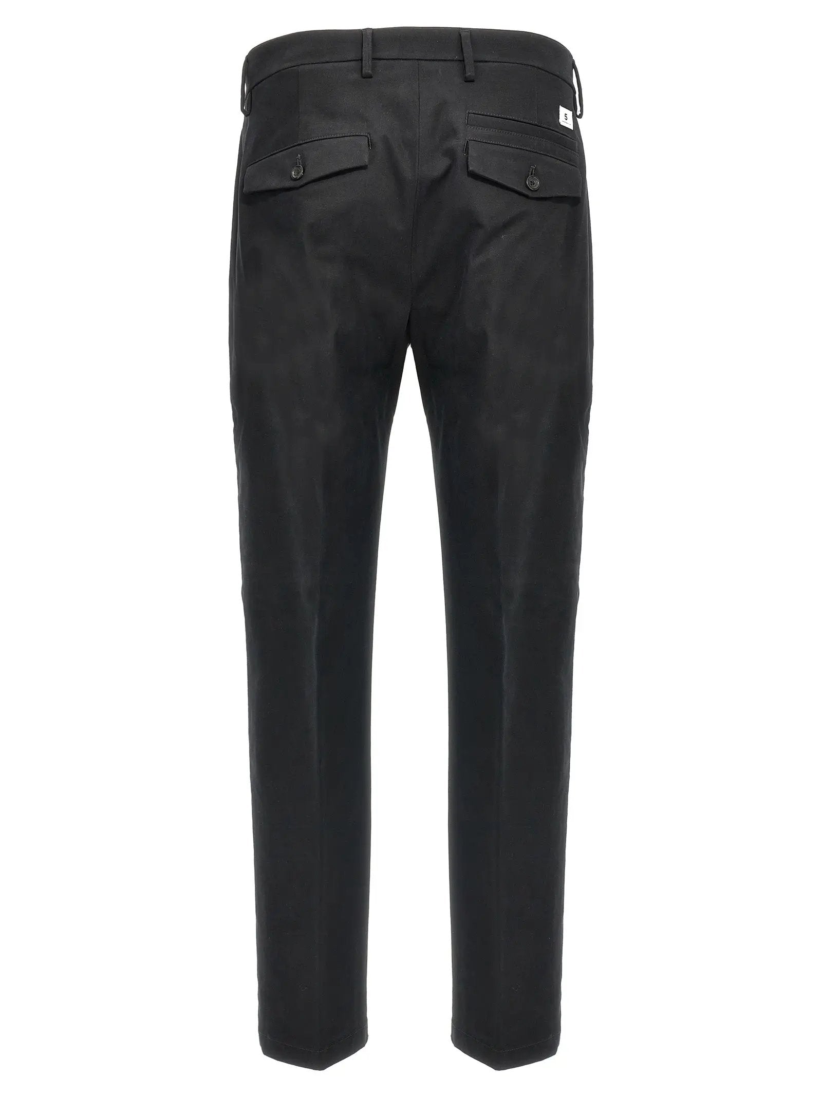 Department 5 Black Cotton Casual Pants
