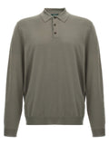 ZANONE Gray Virgin Wool Polo Shirt