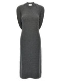 Courrèges Gray Wool Midi Dress