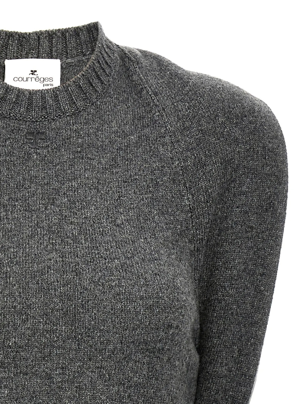 Courrèges Gray Wool Midi Dress