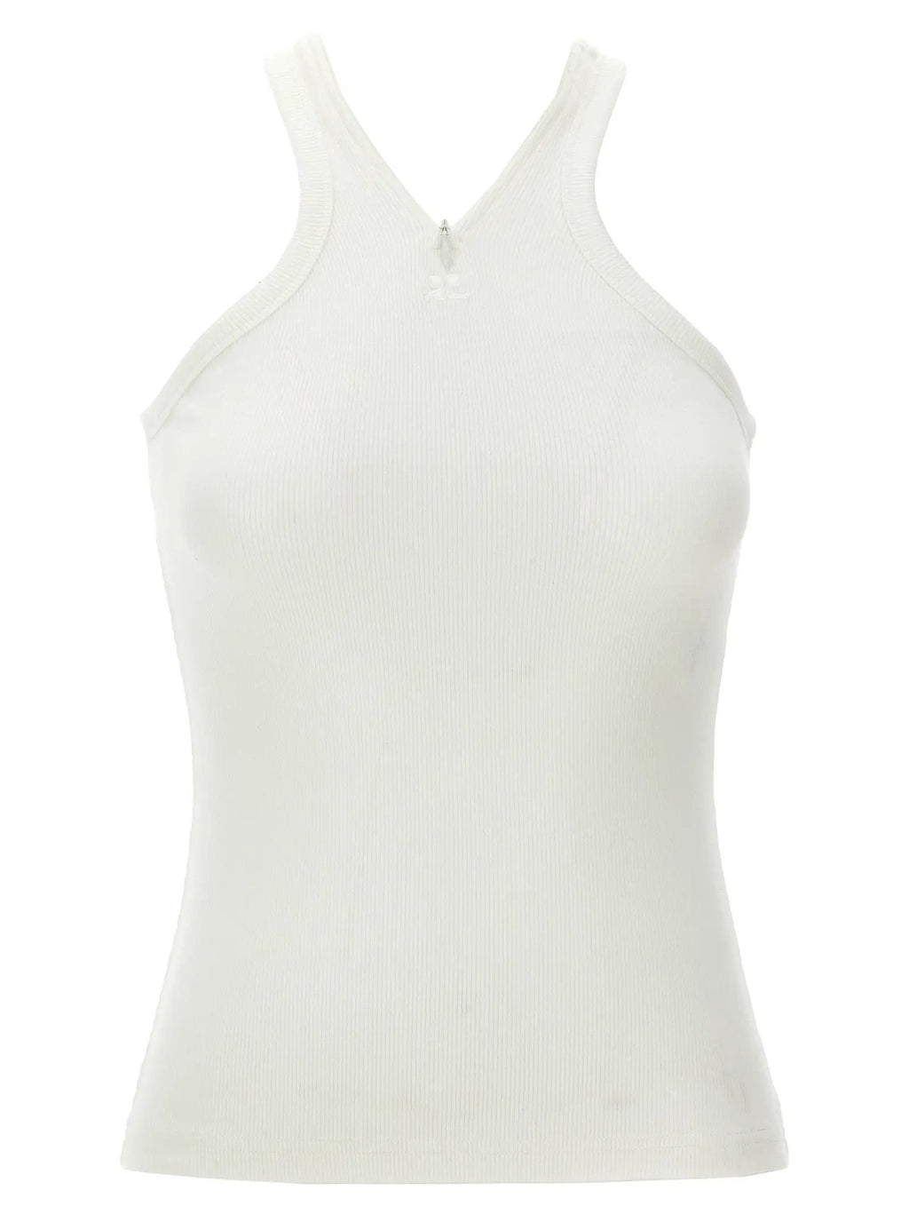 Courrèges White Cotton Tank Tops