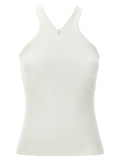 Courrèges White Cotton Tank Tops