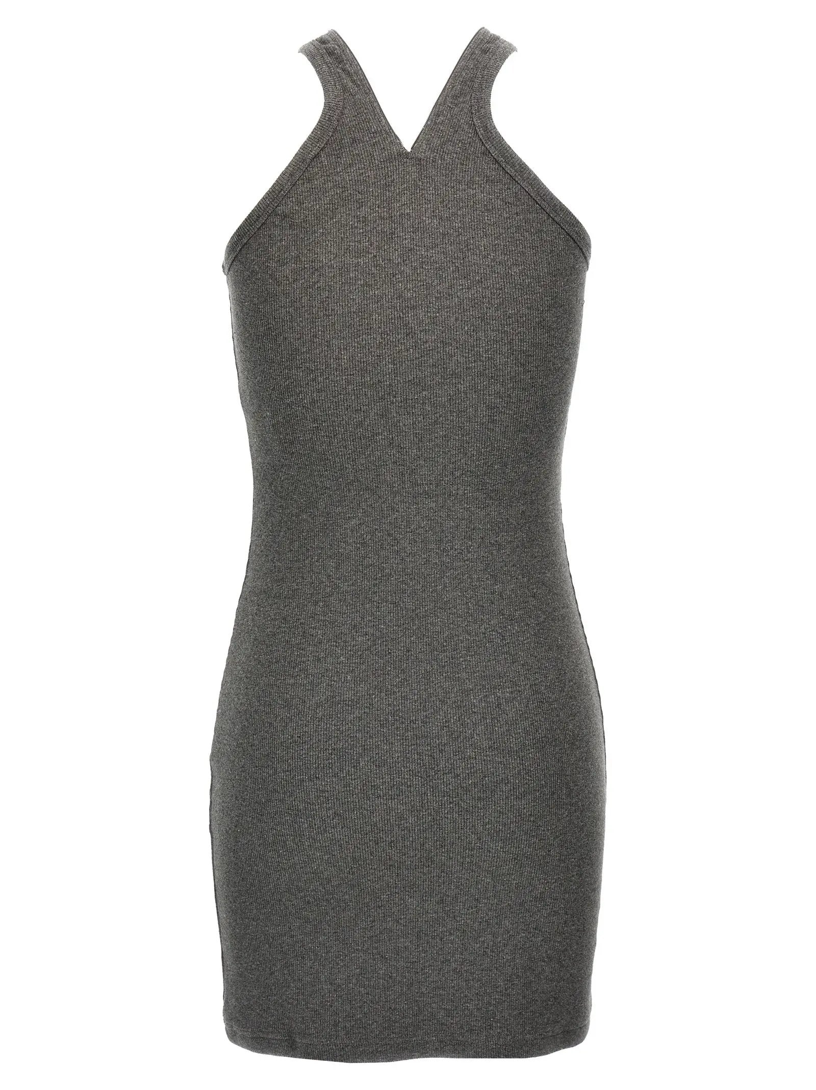 Courrèges Gray Cotton Short Dress