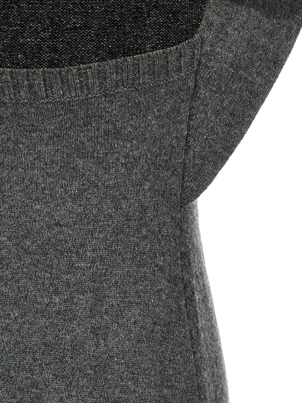 Courrèges Gray Wool Midi Dress