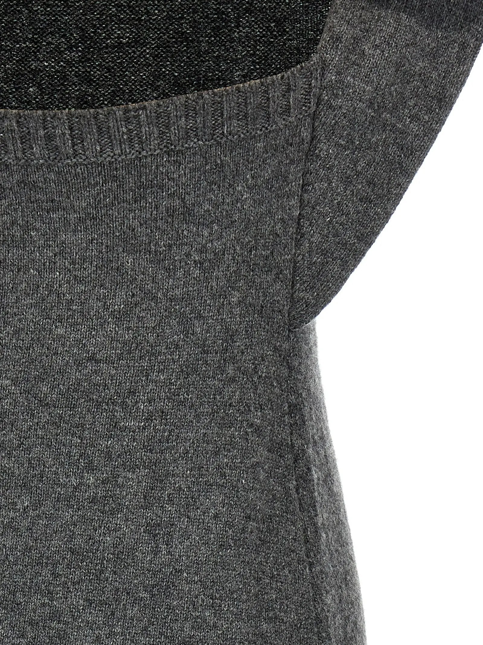 Courrèges Gray Wool Midi Dress