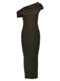 Courrèges Brown Viscose Long Dress