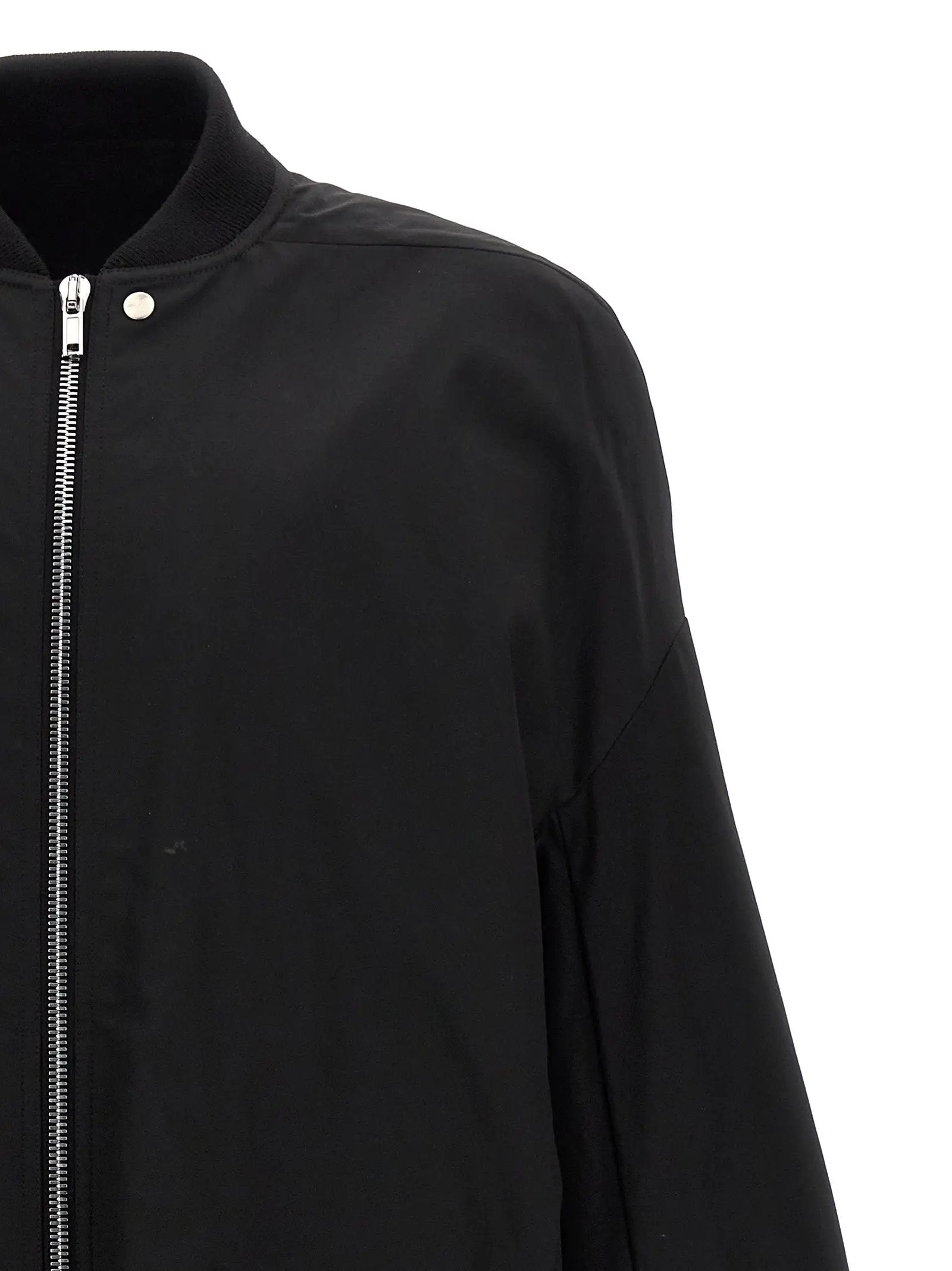 Rick Owens Black Nylon Bomber
