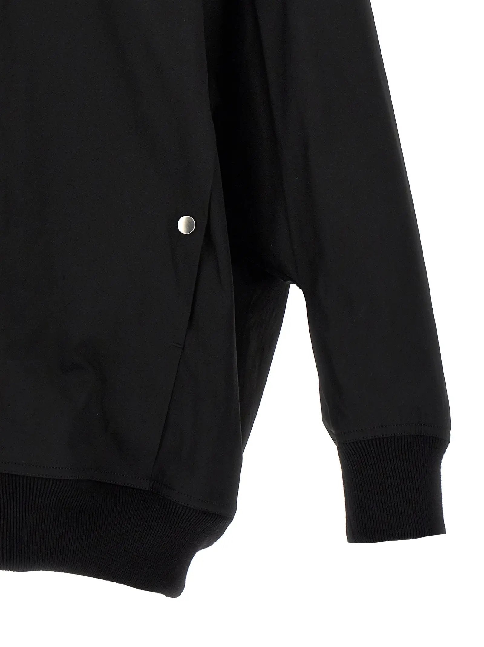 Rick Owens Black Nylon Bomber