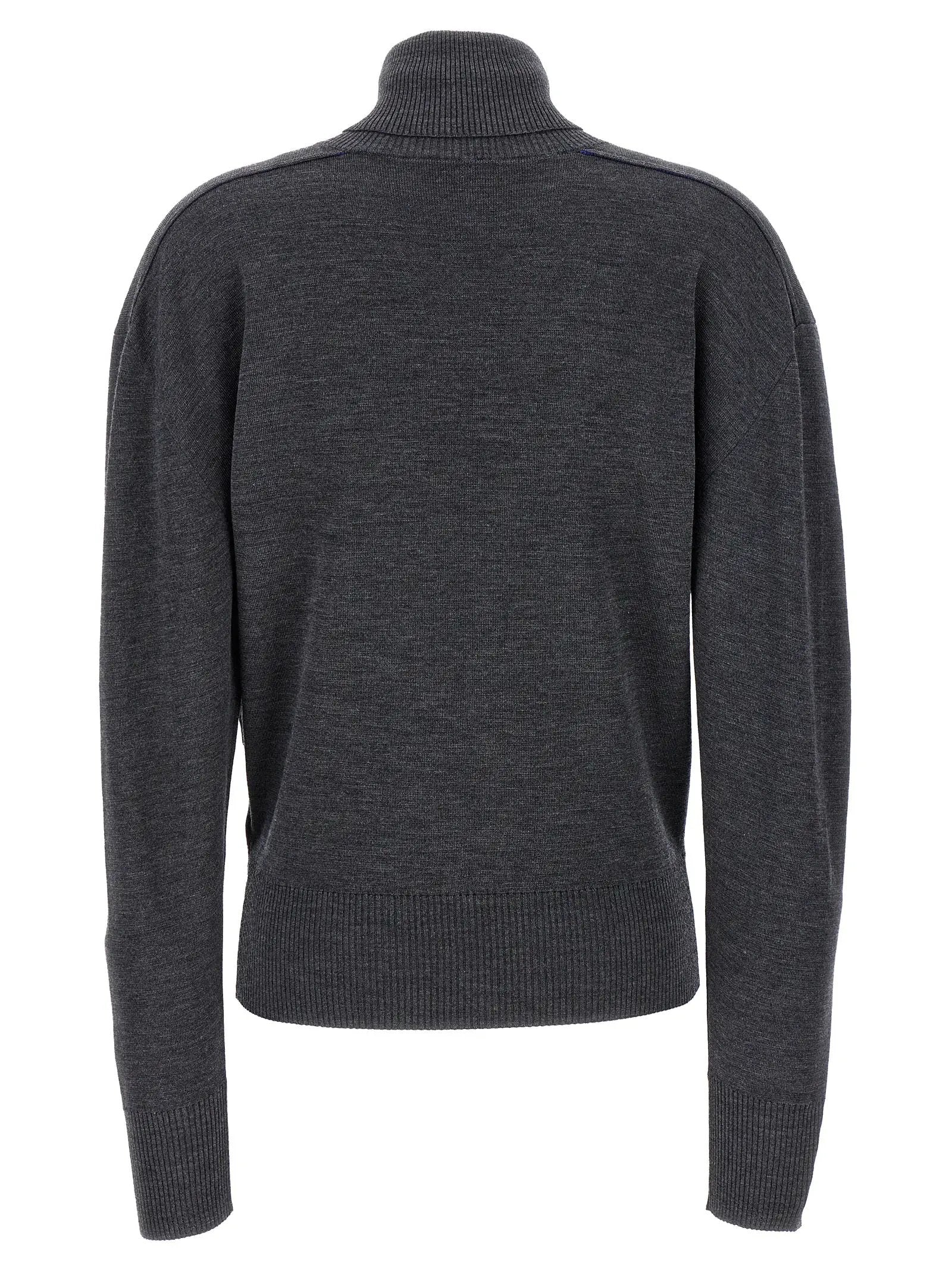 Burberry Gray Wool Cardigan