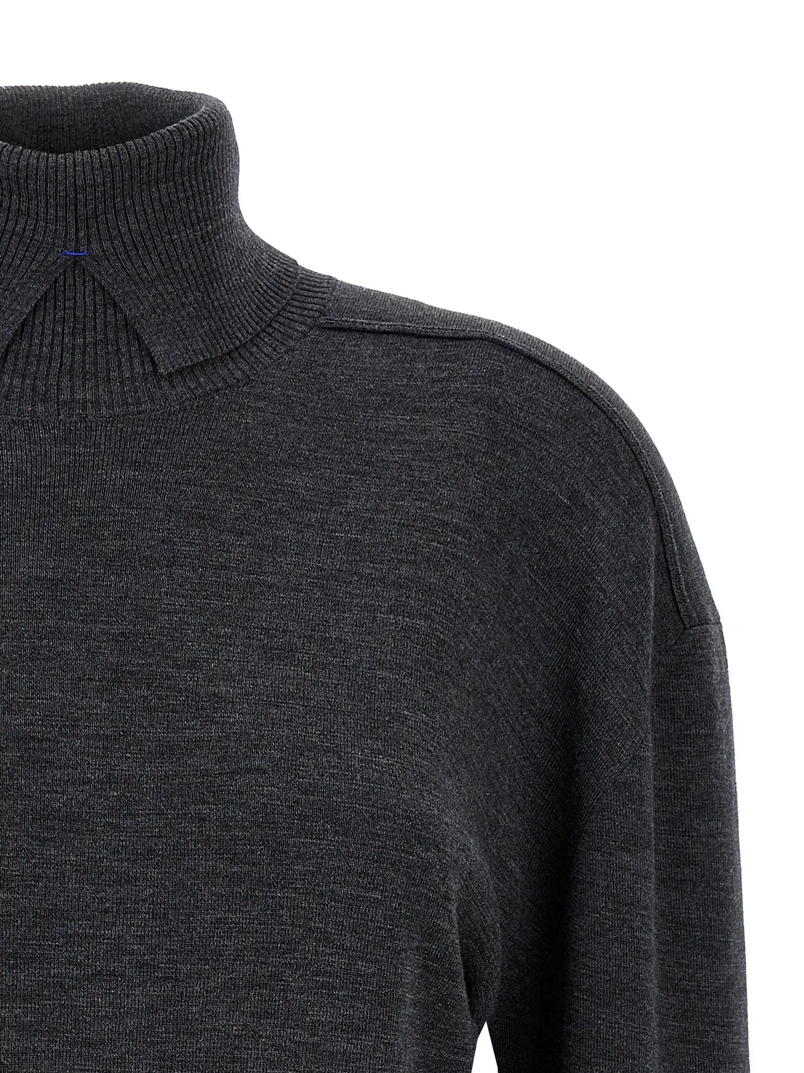 Burberry Gray Wool Cardigan