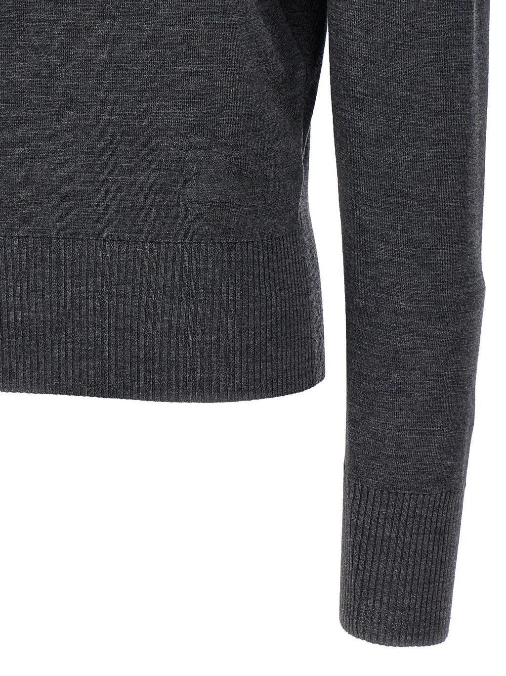 Burberry Gray Wool Cardigan