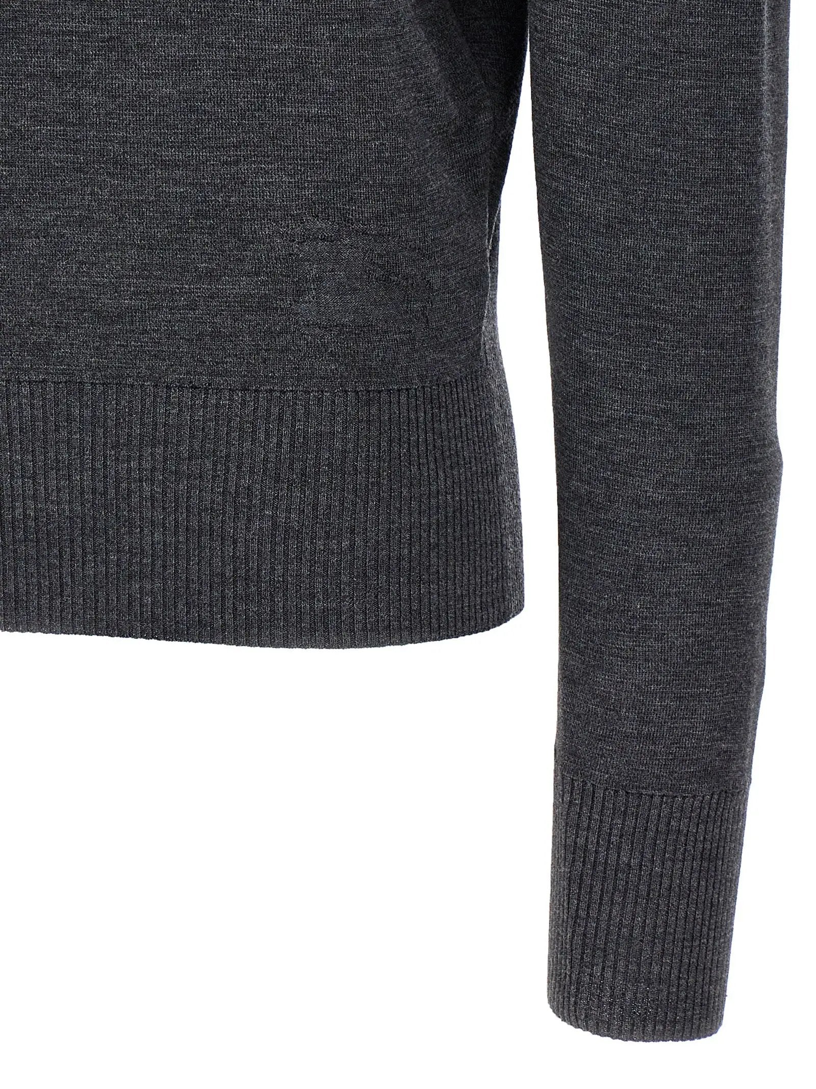 Burberry Gray Wool Cardigan