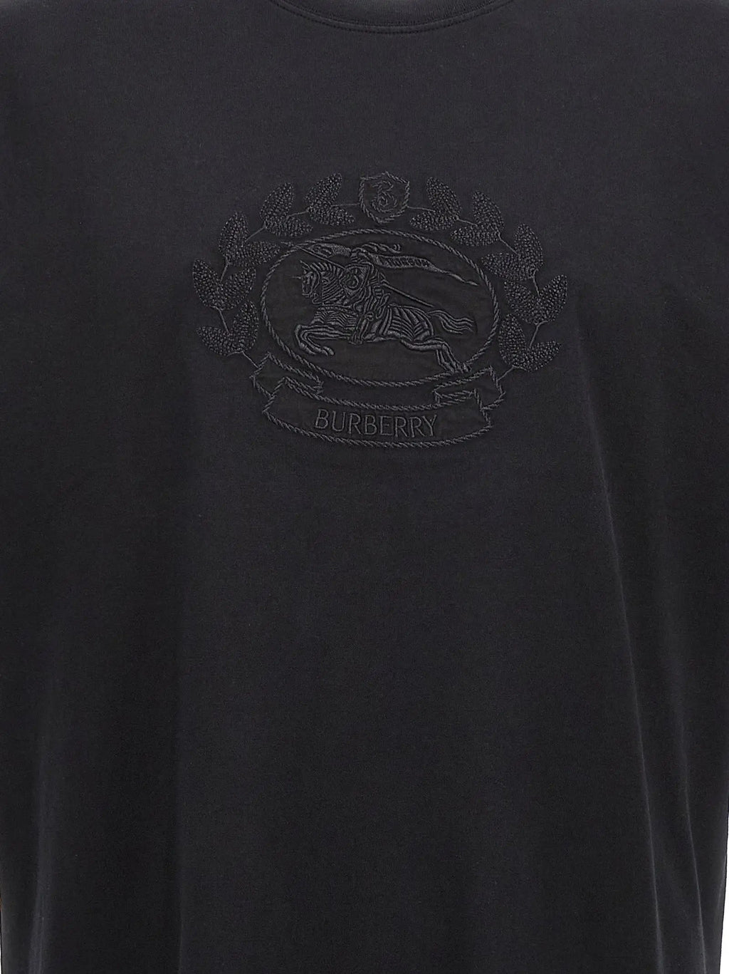 Burberry Black Cotton T-Shirt