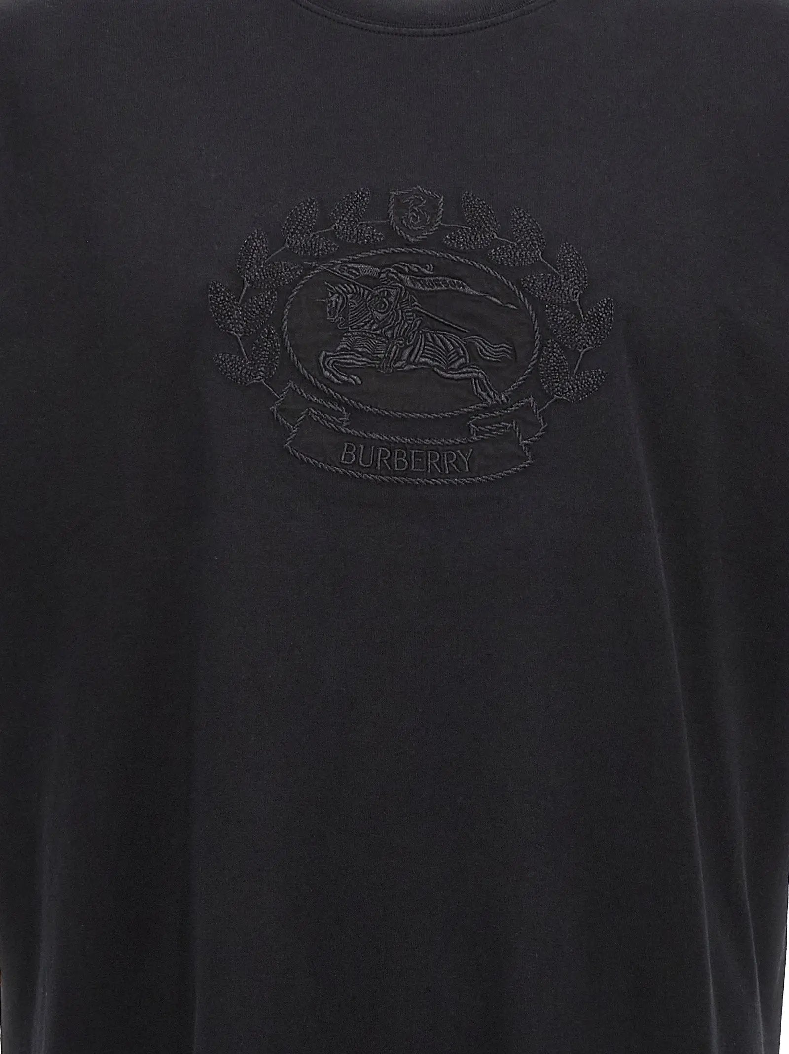 Burberry Black Cotton T-Shirt