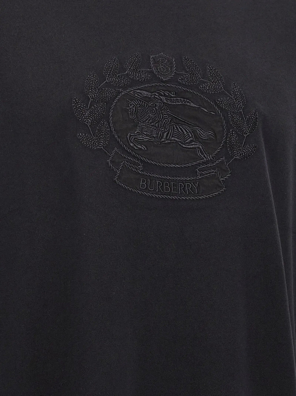 Burberry Black Cotton T-Shirt