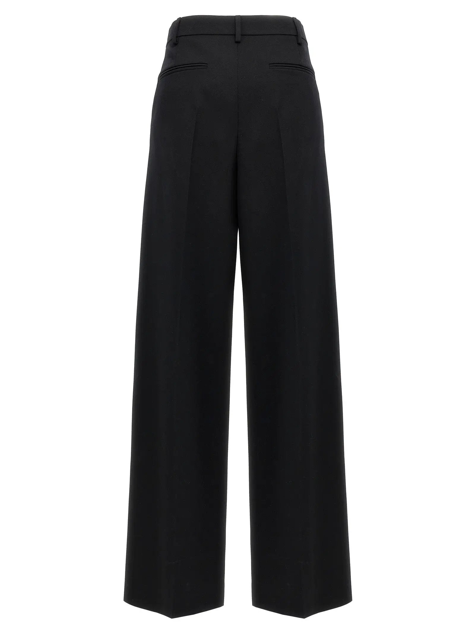 Valentino Garavani Black Virgin Wool Dress Pants