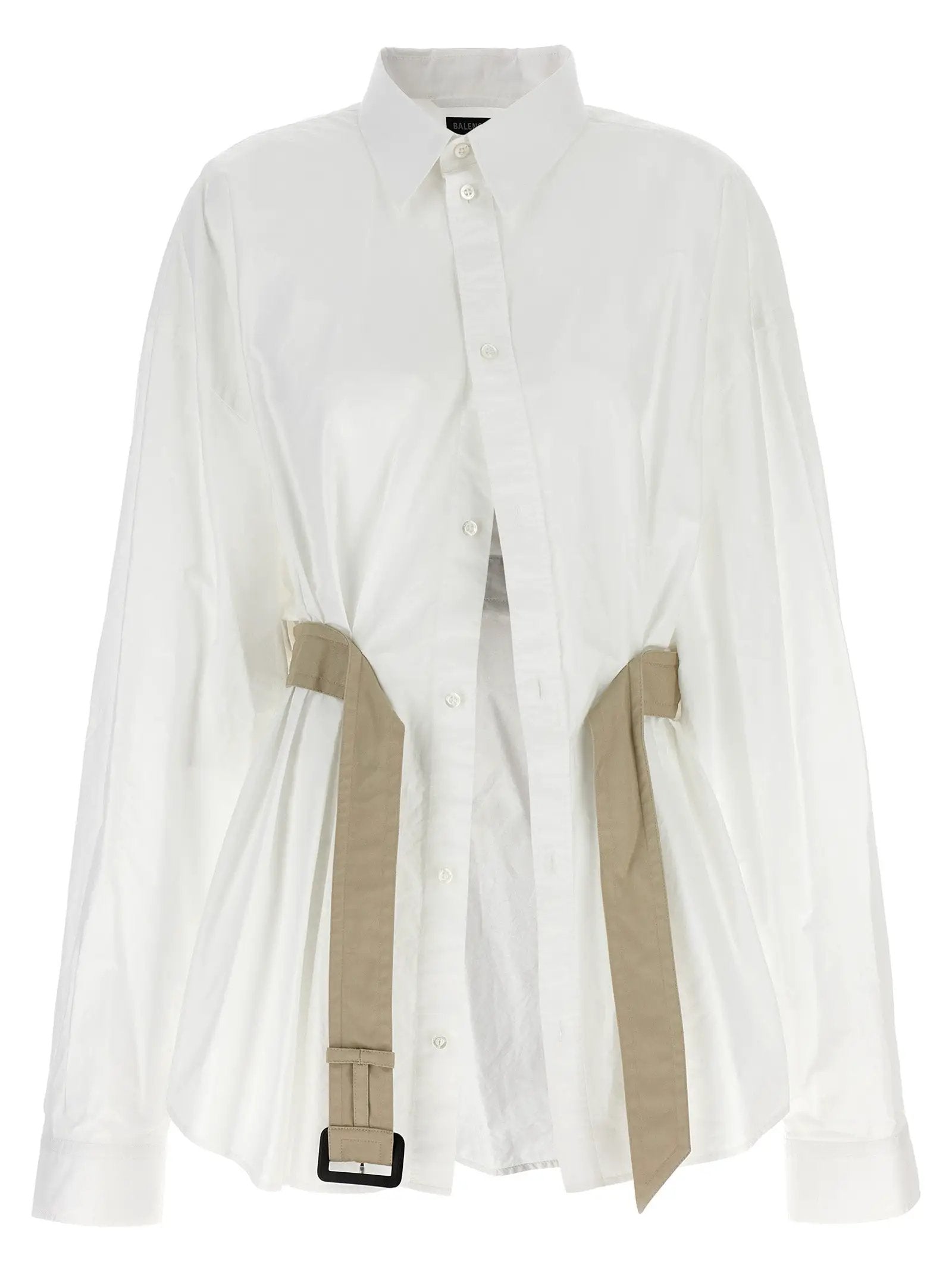 Balenciaga White Cotton Blouse