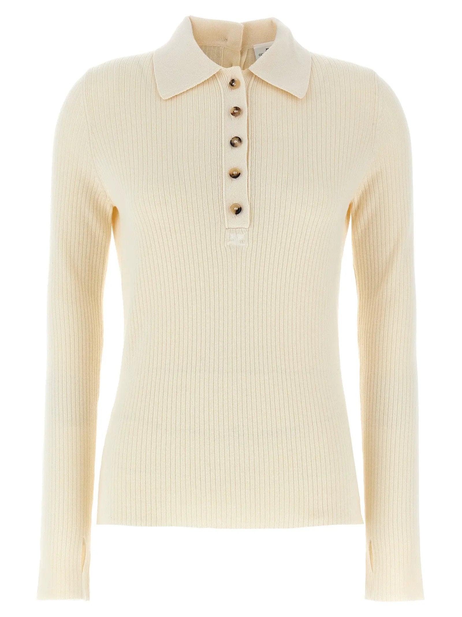 Courrèges White Cotton Cardigan