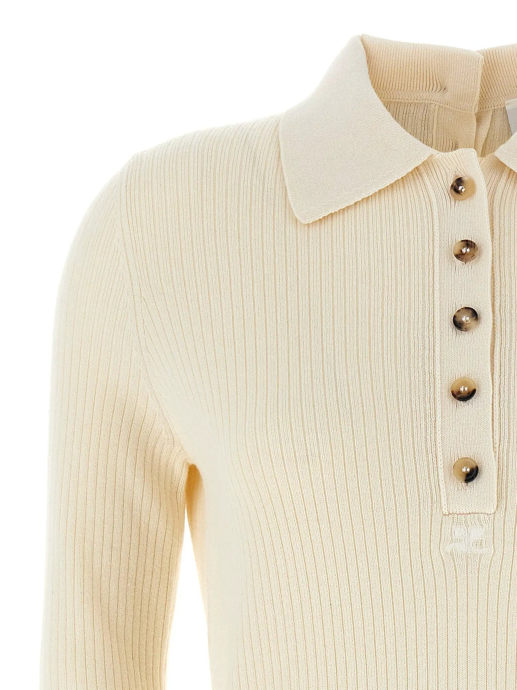 Courrèges White Cotton Cardigan