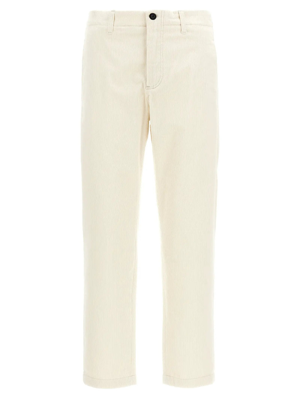 Department 5 White Cotton Casual Pants