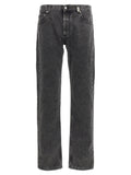 Alexander McQueen Black Cotton Straight-Leg Jeans
